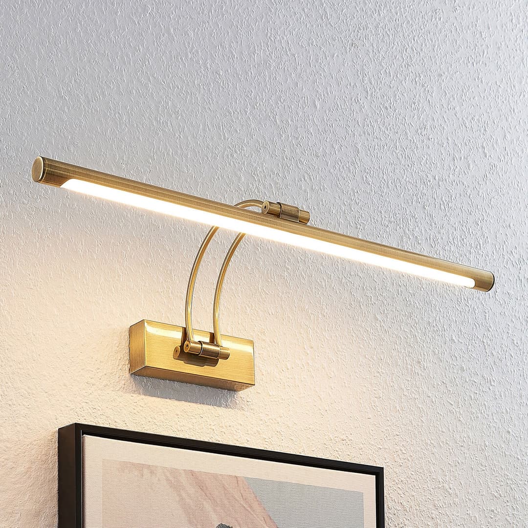 Dimitrij Bow Wandleuchte Brass - Lucande - Wohnzimmer - Antik - Metall - Einflammig