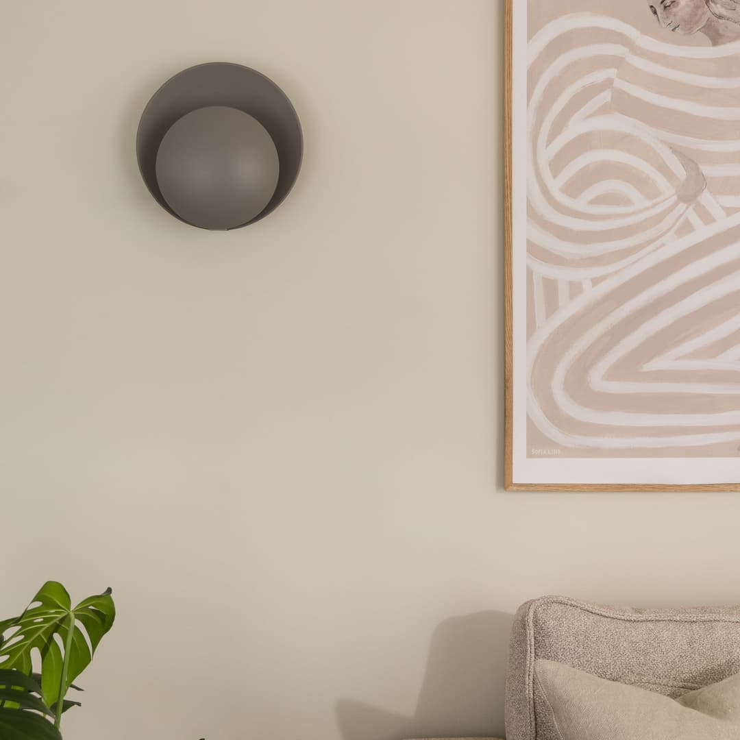 Orbit Wandleuchte grau Metall 6 30 cm - Globen Lighting - Wohnzimmer - Modern - Einflammig