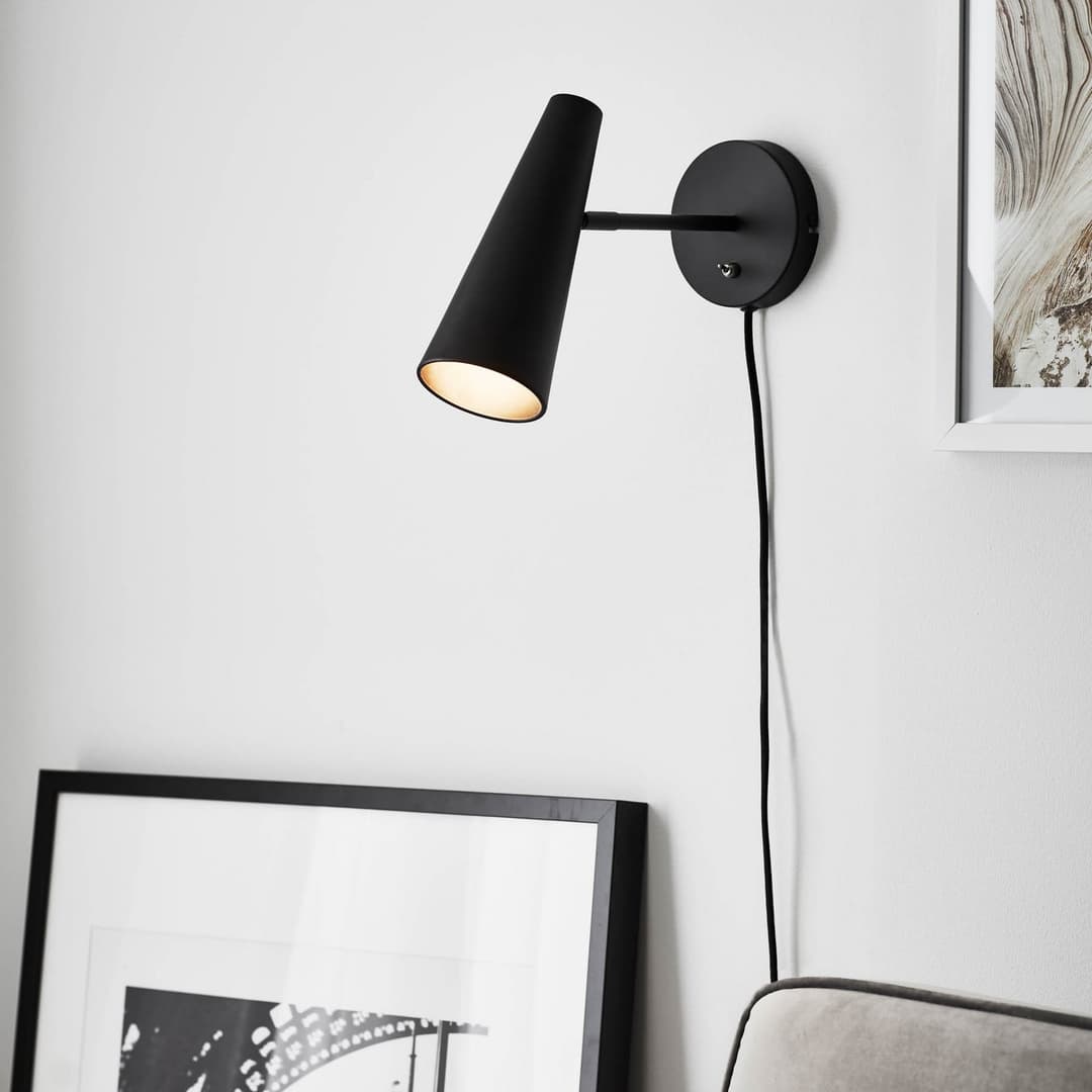Peak Wandleuchte Schwarz - Markslöjd - Wohnzimmer - Modern - Metall - Einflammig