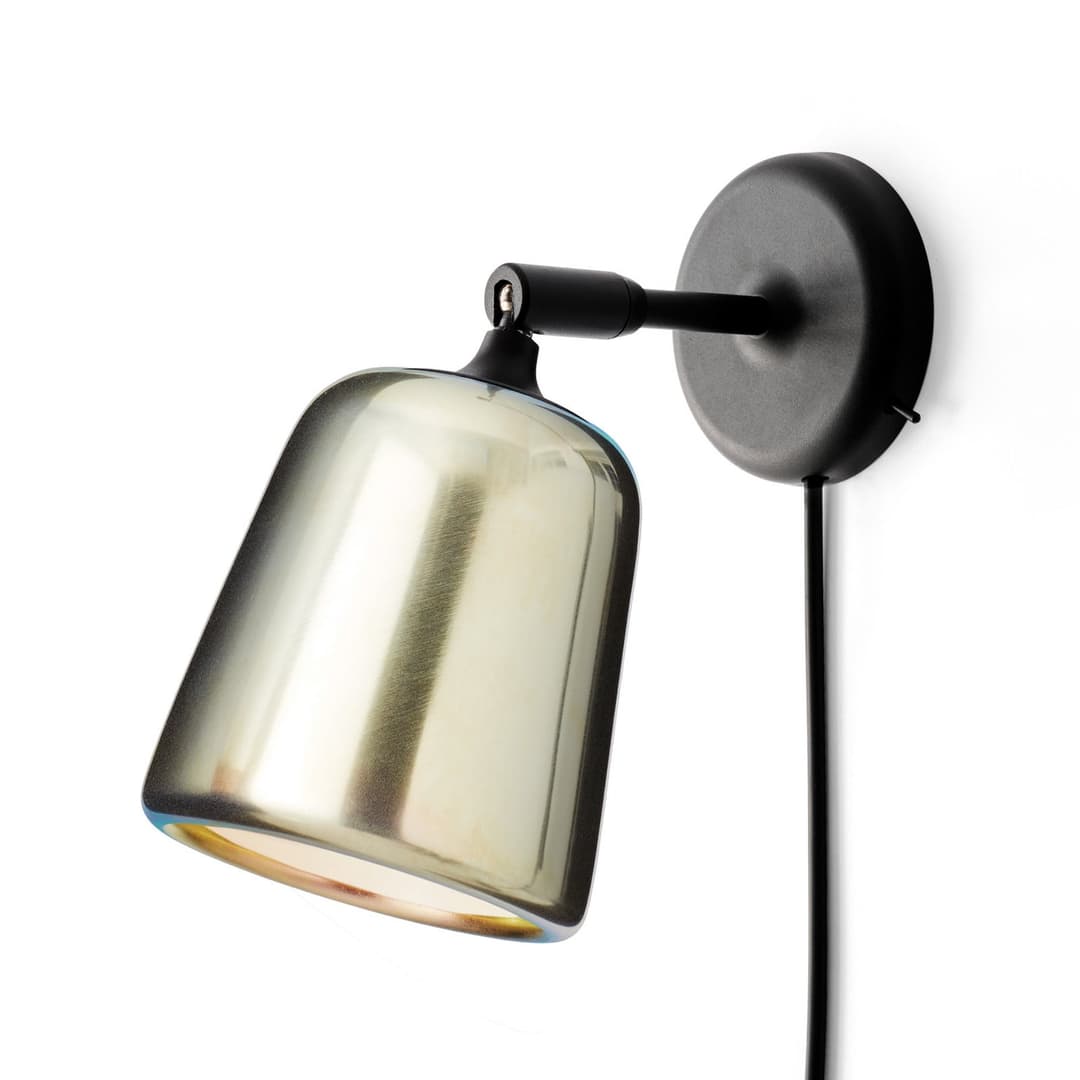 Material Wandleuchte Yellow Steel - New Works Material The Originals - Wohnzimmer - Design - Metall - Einflammig
