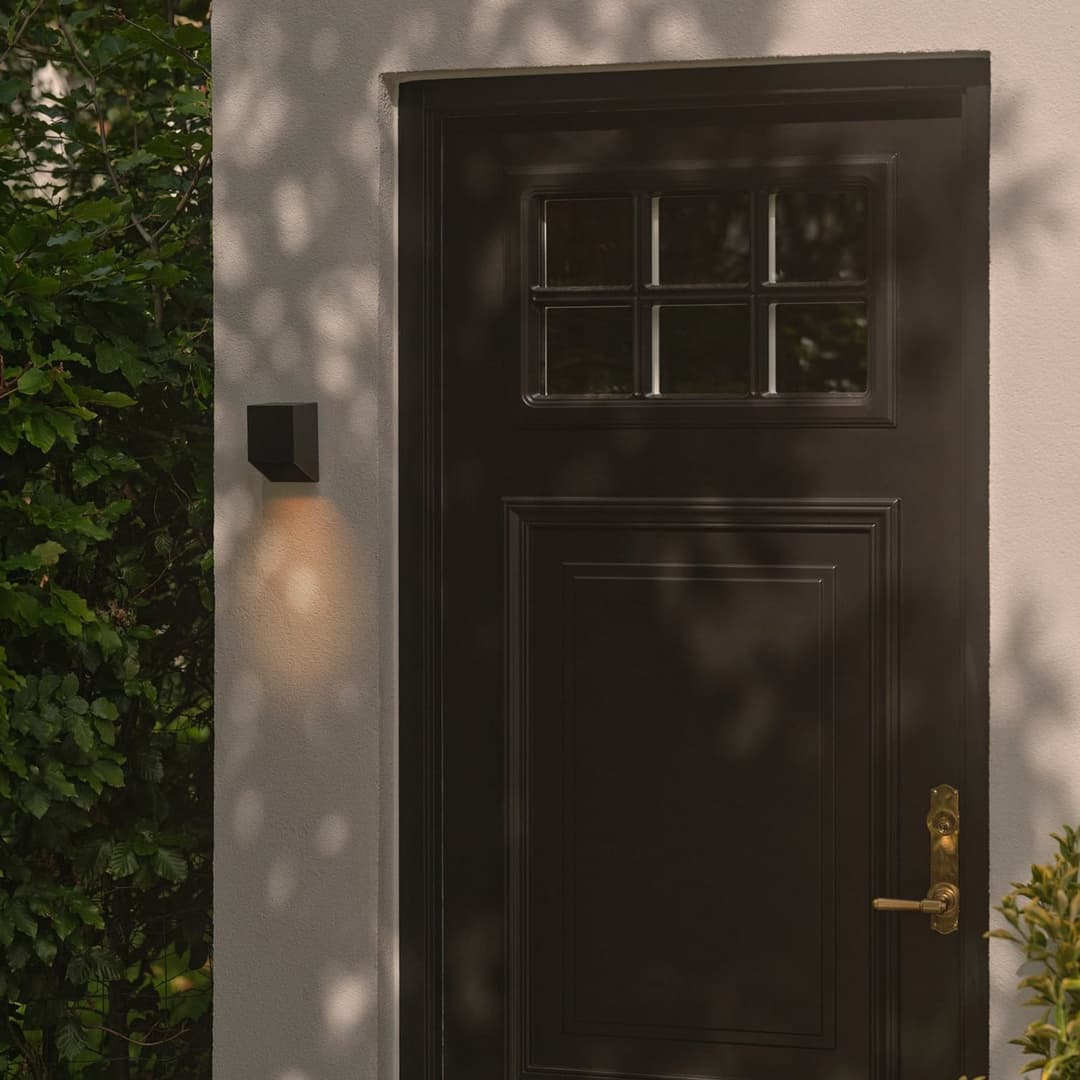 Nico Square Außenwandleuchte, Schwarz - Nordlux - Modern - Aluminium - Einflammig