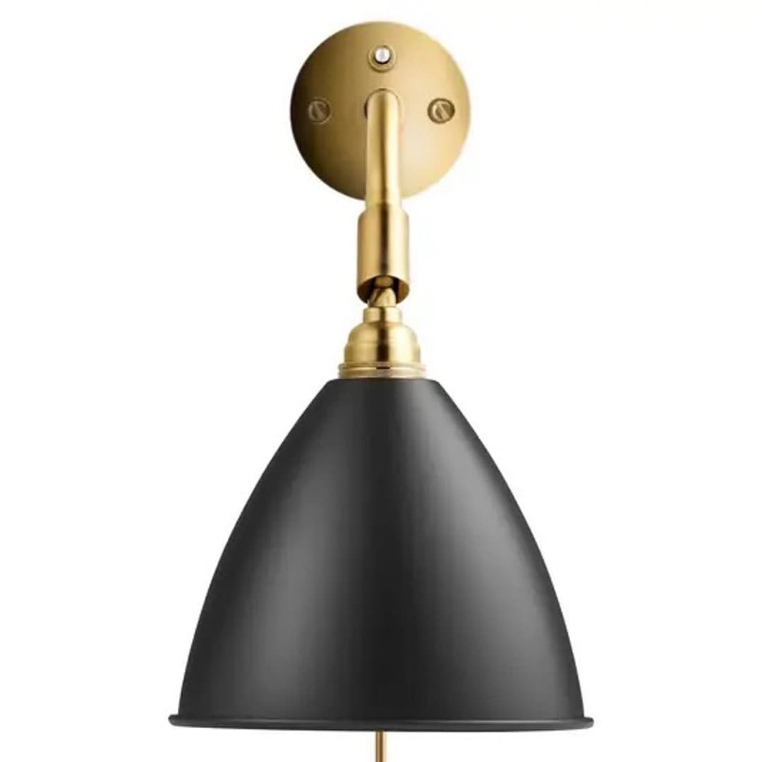 Bestlite BL7 Wandleuchte Ø 16 cm Schwarz/Messing - GUBI - Wohnzimmer - Design - Metall - Einflammig