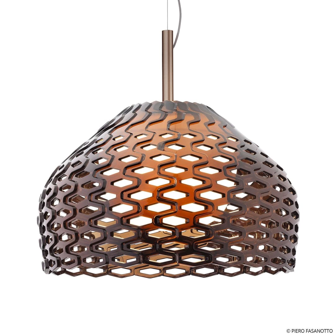 Tatou S2 Pendelleuchte Ochre Grey - Flos - Wohnzimmer - Design - Kunststoff - Einflammig