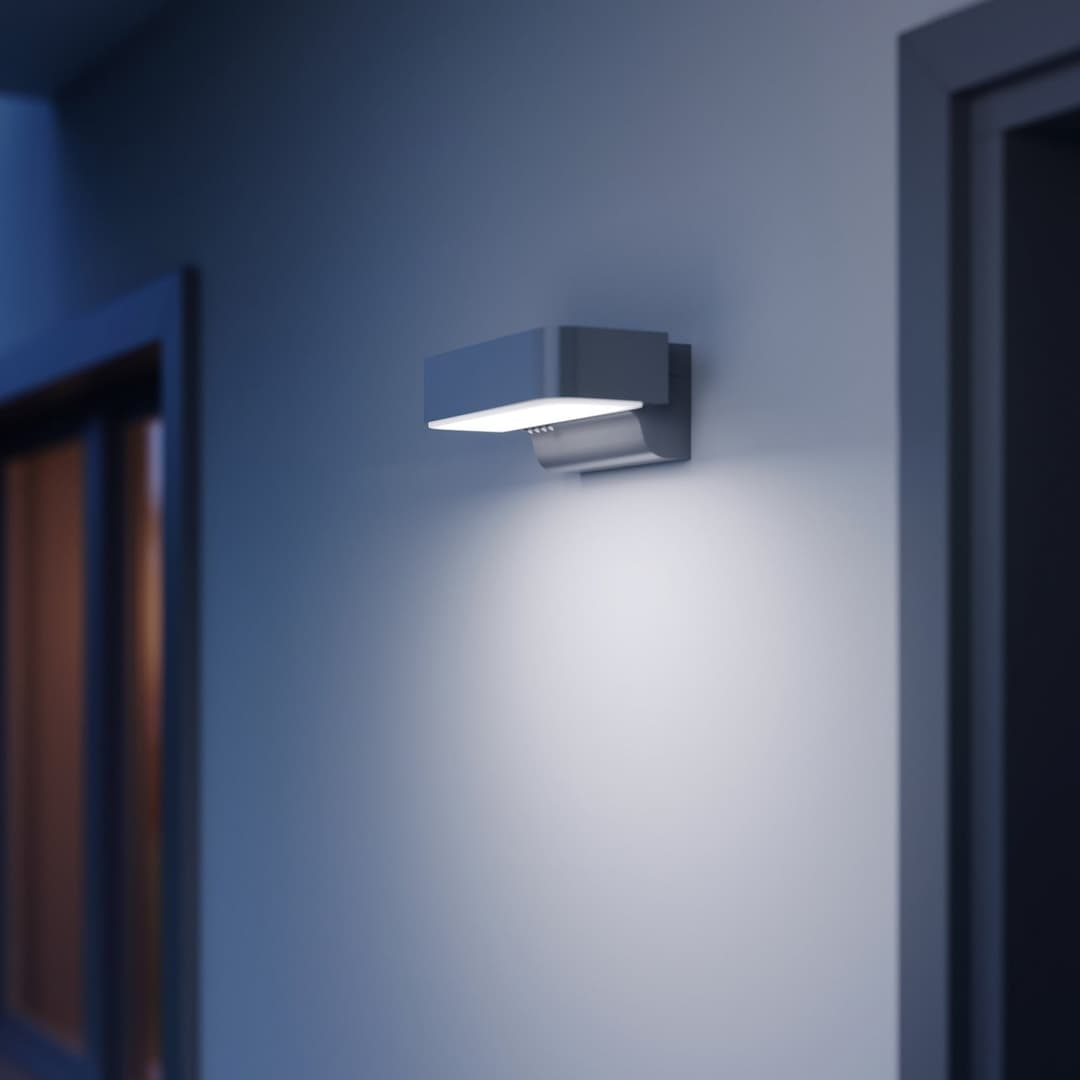 L 800 SC Smart Sensor-Außenwandleuchte anthrazit - STEINEL - Metall - Einflammig