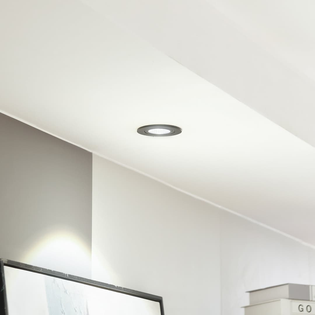 Jyra LED Einbauspot 4000K IP65 Schwarz - Arcchio - Wohnzimmer - Modern - Aluminium - Einflammig