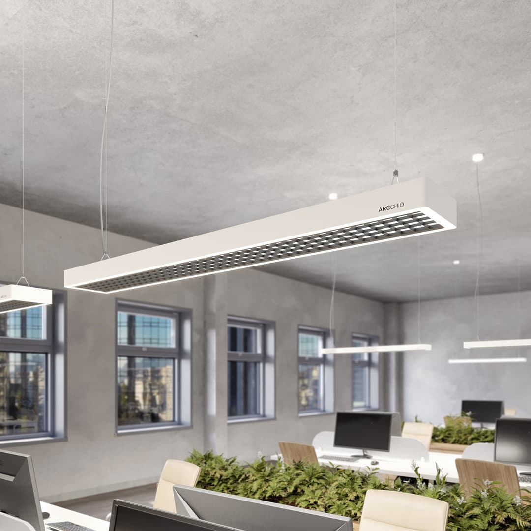 Susi Pendelleuchte White - Arcchio - Arbeitszimmer / Büro - Modern - Aluminium - Einflammig