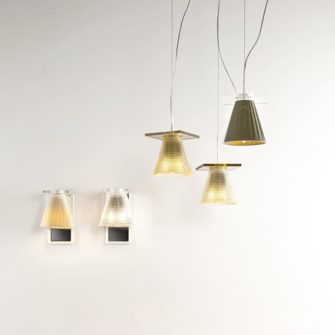 Light Air Pendelleuchte Sculped Kristall - Kartell Light-Air - Wohnzimmer - Design - Kunststoff - Einflammig