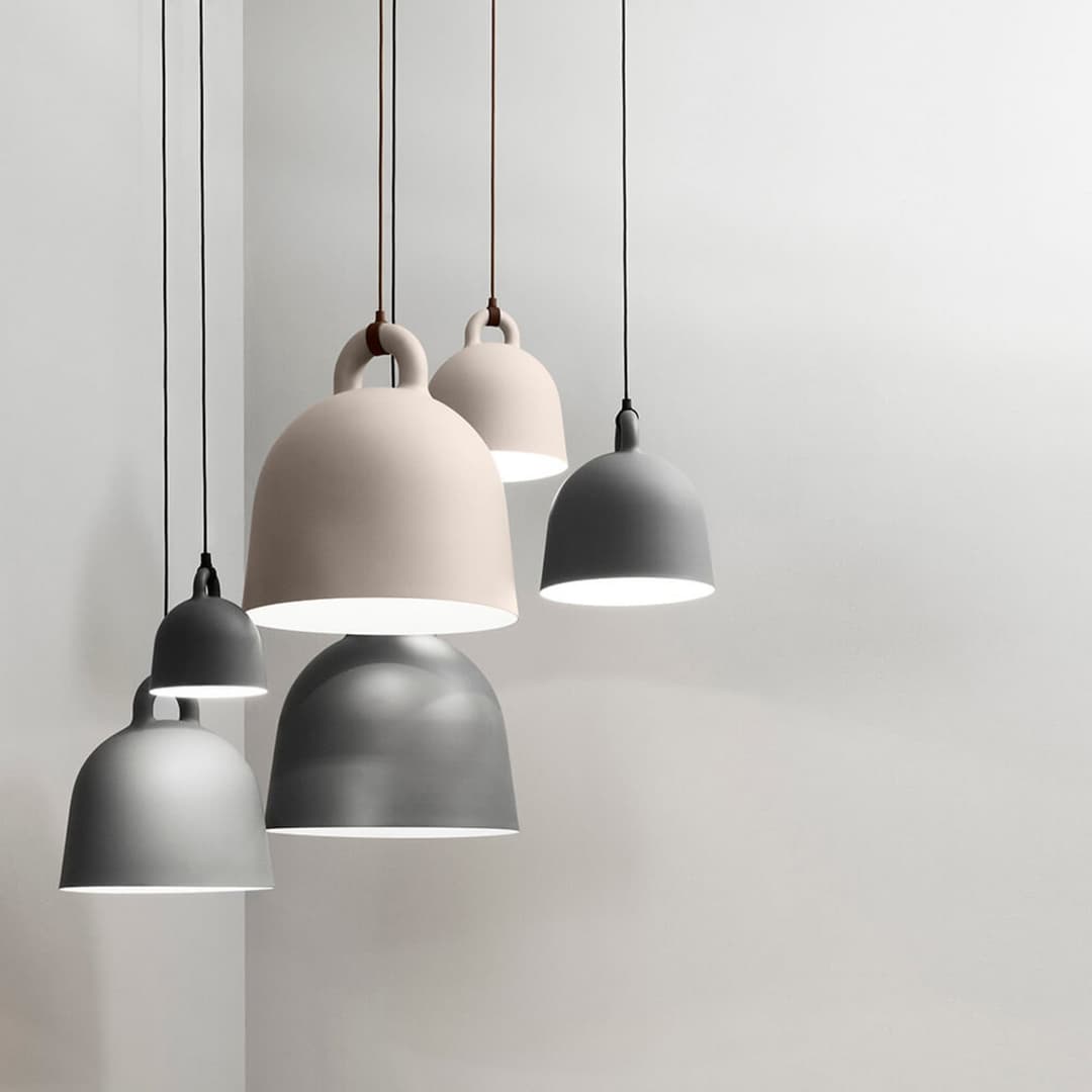 Bell Pendelleuchte X-Small Schwarz - Normann Copenhagen - Wohnzimmer - Aluminium