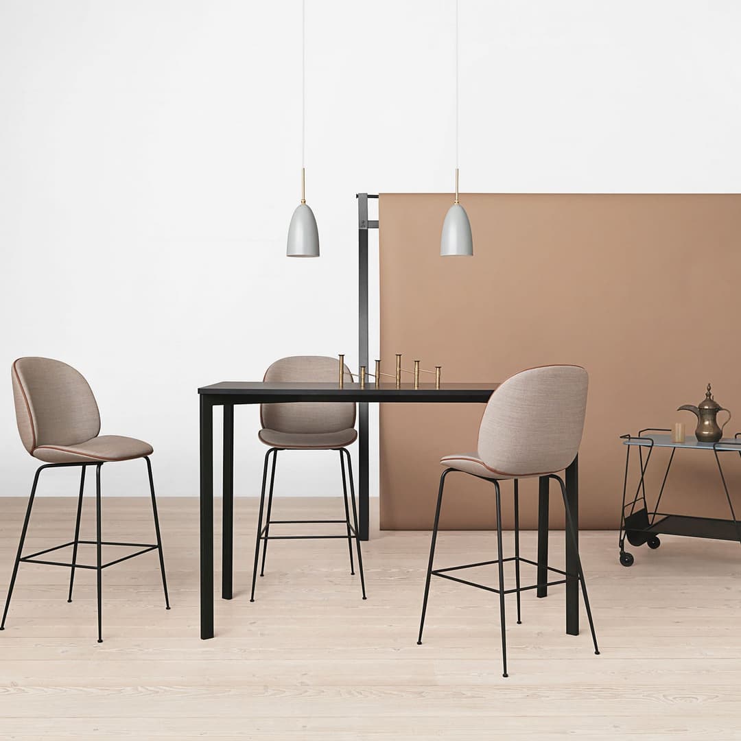 Gräshoppa Pendelleuchte Blau Grau - GUBI - Wohnzimmer - Design - Metall - Einflammig