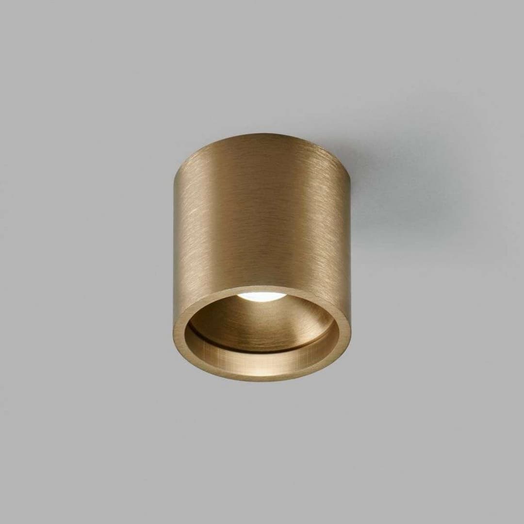 Solo 1 Round Deckenleuchte 6W 2700K Brass - LIGHT-POINT - Wohnzimmer - Aluminium