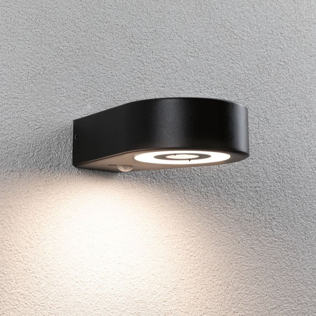 Silma Außenwandleuchte m/Sensor SWR Anthrazit - Paulmann - Modern - Aluminium - Rund