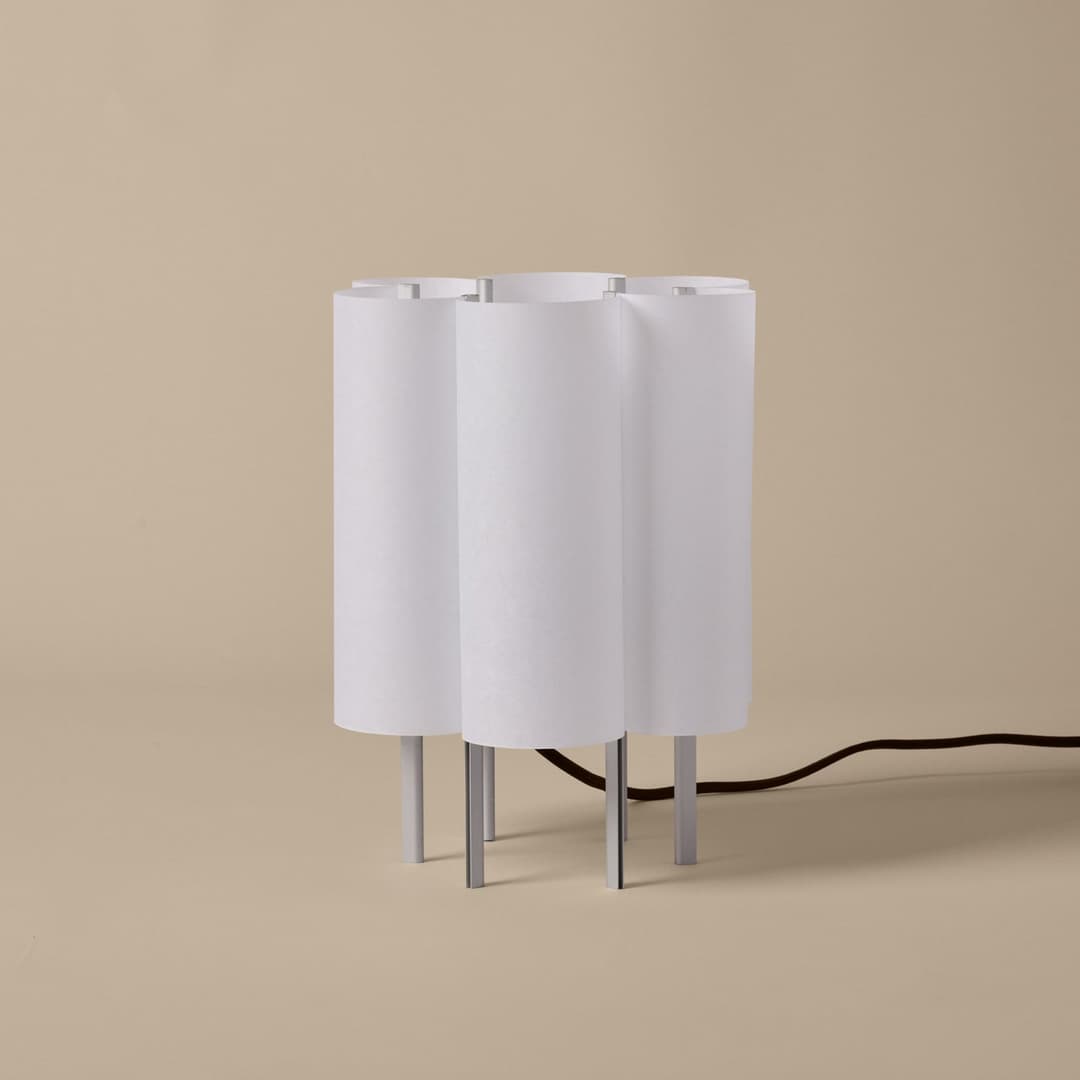 Boe Tischleuchte, Washi-Papier, Höhe 28 cm - ferm LIVING - Schlafzimmer - Modern - Papier / Karton - Einflammig