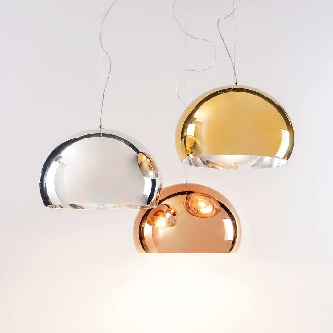 FL/Y Pendelleuchte Gold - Kartell - Wohnzimmer - Design - Kunststoff - Einflammig