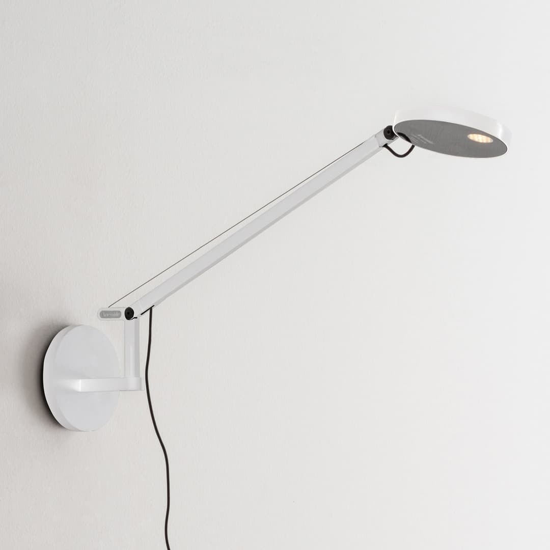 Demetra Micro LED-Wandleuchte, 3.000 K, weiß - Artemide - Arbeitszimmer / Büro - Design - Metall - Einflammig