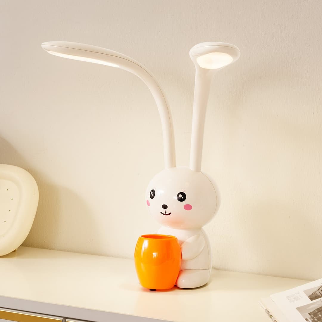 Haas LED Tischleuchte CCT Dim. Beige - Lindby - Kinderzimmer - Junges Wohnen - Kunststoff - Mehrflammig
