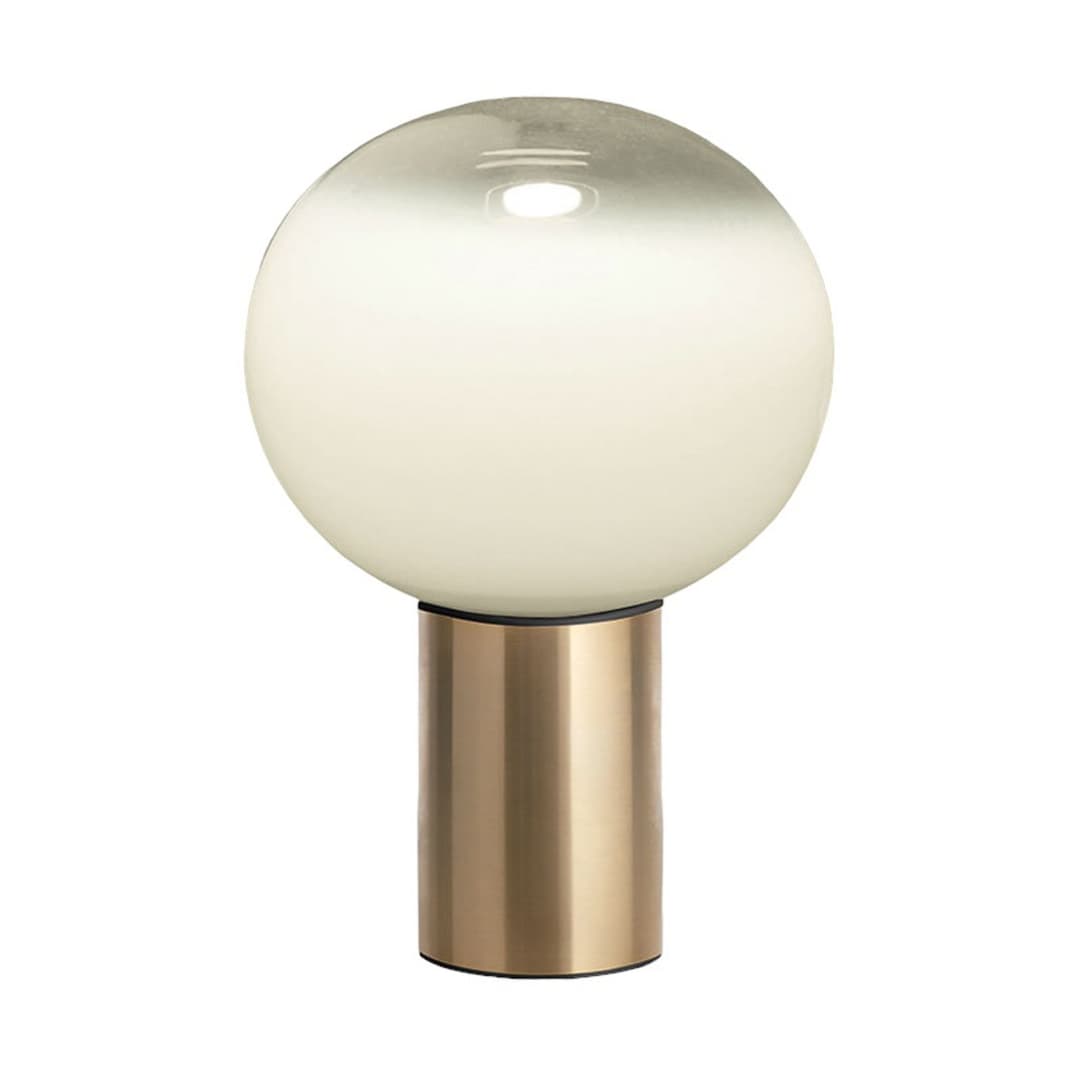 Laguna 16 Tischleuchte Gold - Artemide - Wohnzimmer - Design - Glas - Mit Schirm