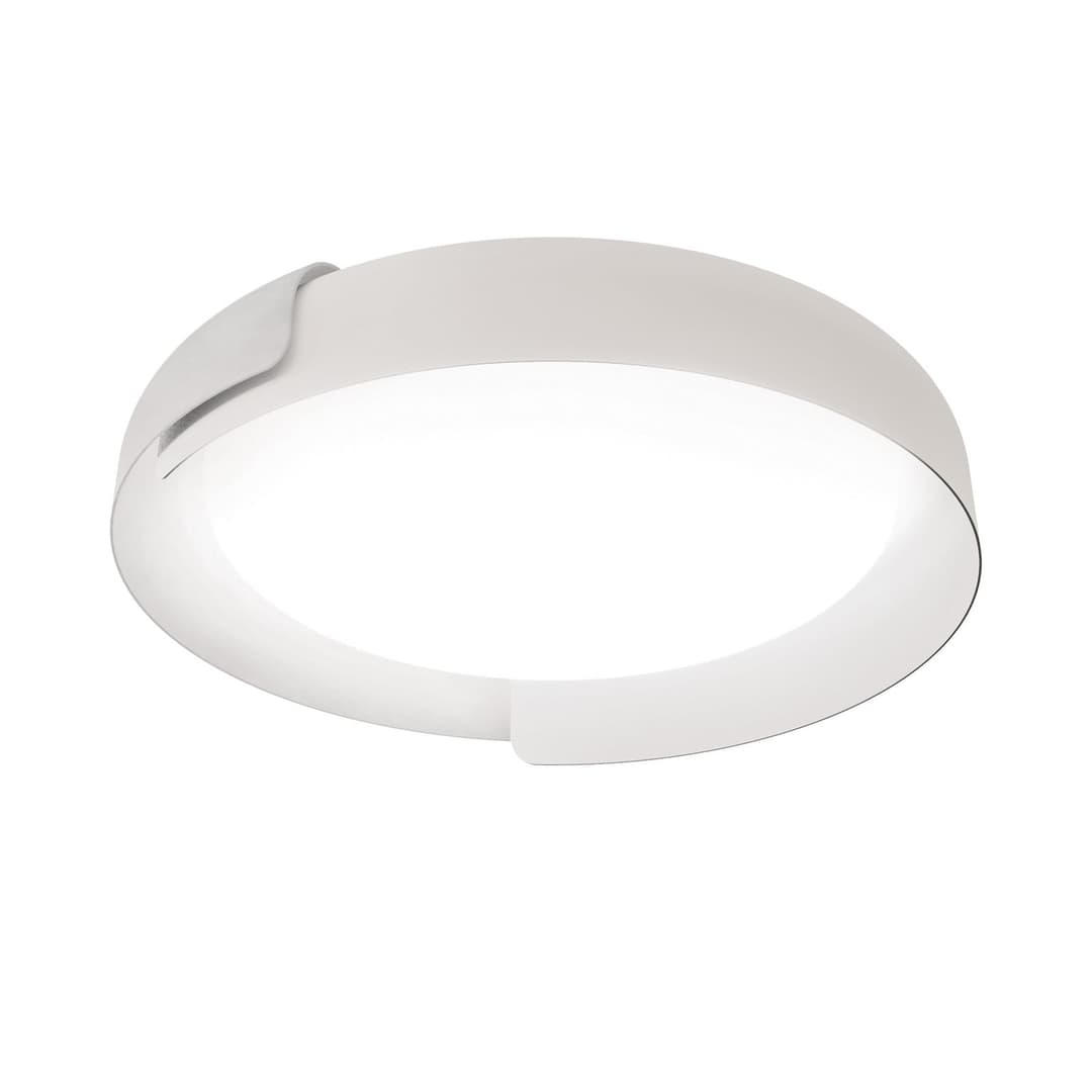 Dala LED-Deckenleuchte, weiß/weiß, Ø 58 cm, dim - kdln - Wohnzimmer - Design - Metall - Rund