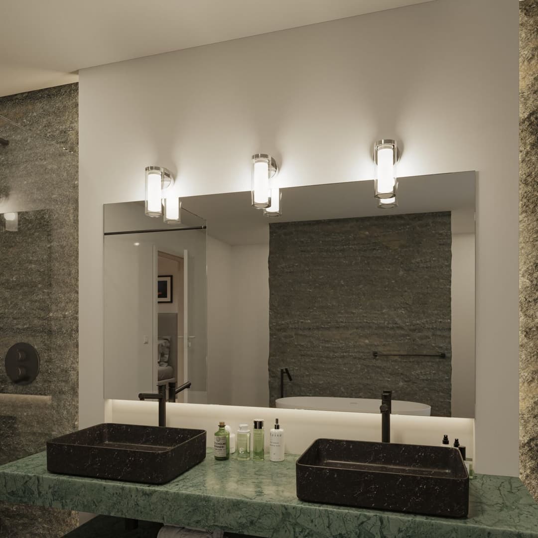 Luena LED Wandleuchte IP44 Dim. Chrom/Clear - Paulmann - Badezimmer - Modern - Metall - Einflammig
