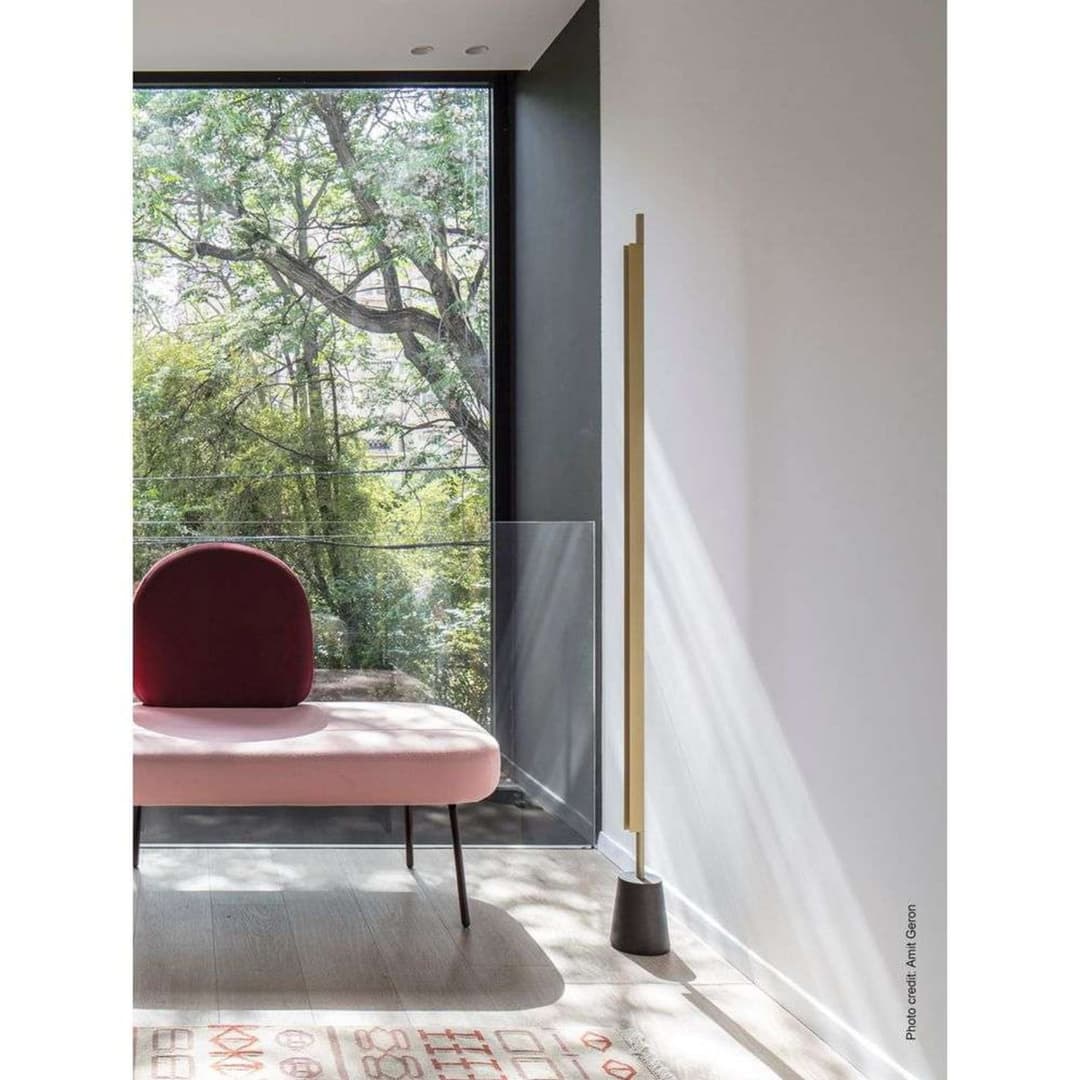Compendium Stehleuchte Brass - Luceplan - Wohnzimmer - Aluminium