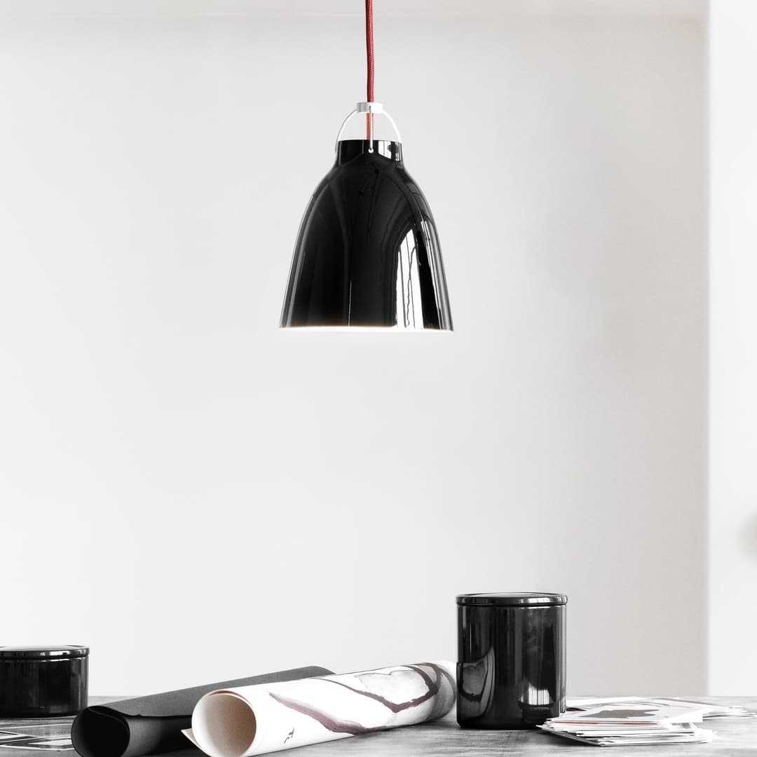 Caravaggio™ P1 Pendelleuchte Schwarz - Fritz Hansen Caravaggio P1 - Wohnzimmer - Design - Metall - Einflammig