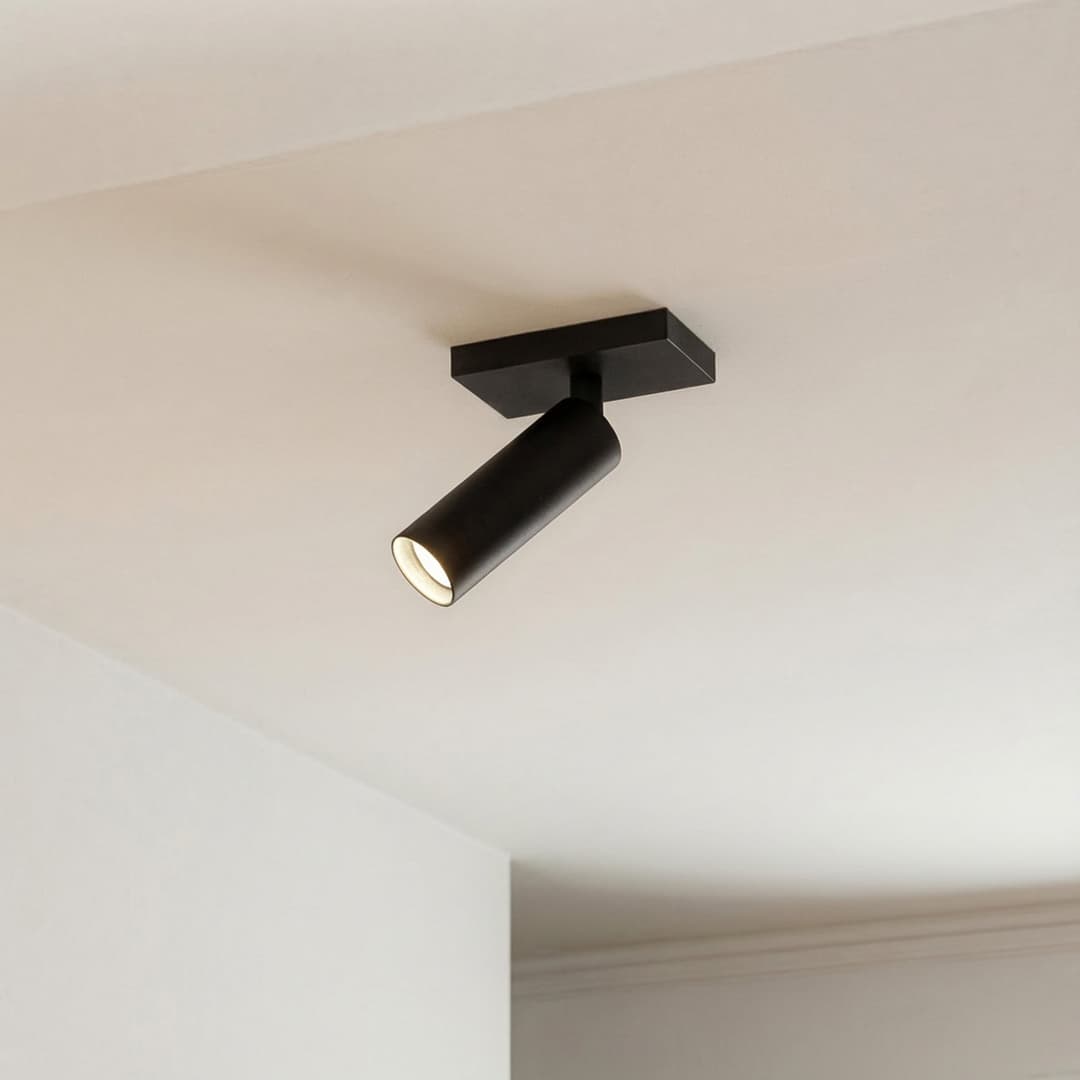 Brinja Slim Deckenstrahler, einflammig, 11 cm, GU10 MR11, schwarz - Arcchio - Flurbereich - Modern - Aluminium