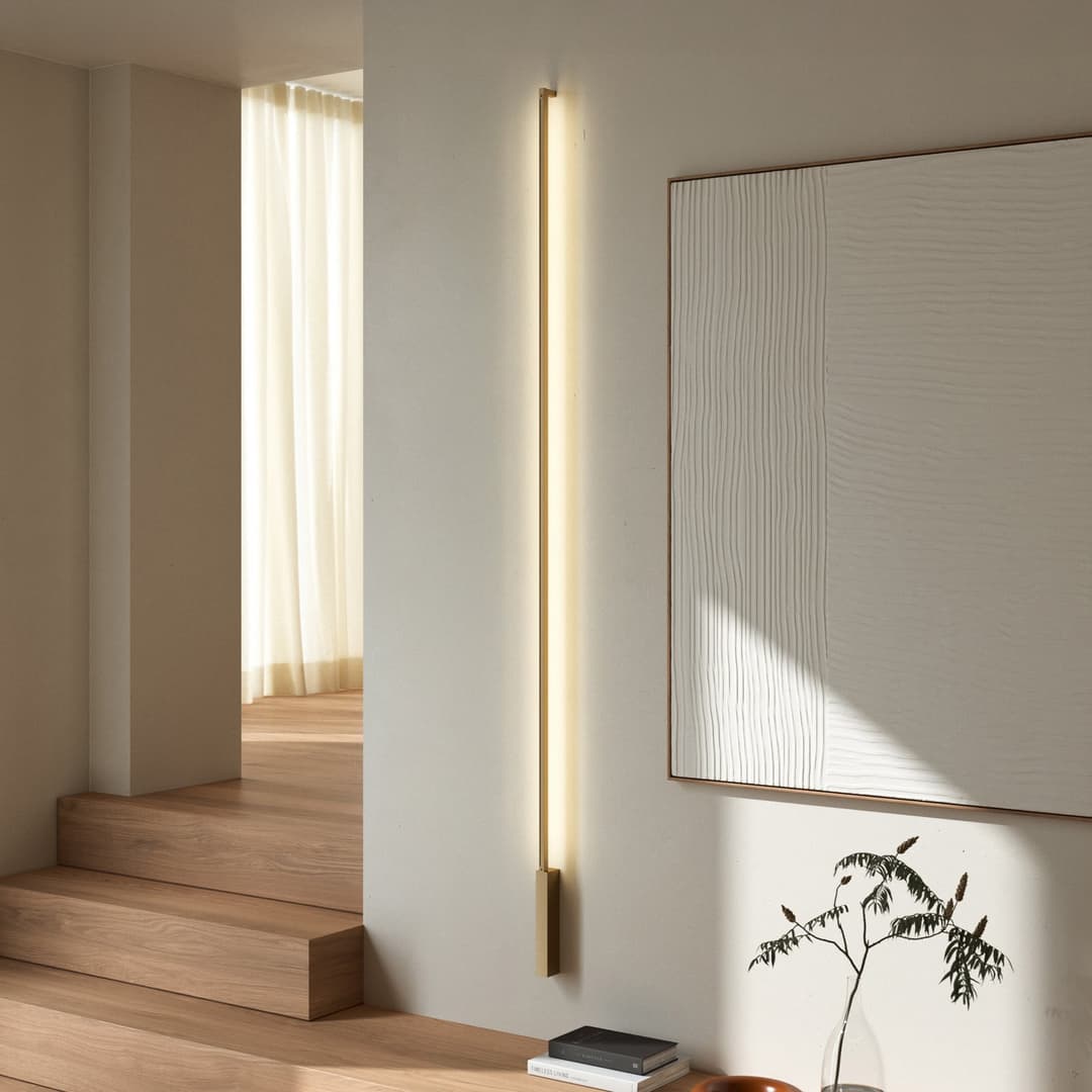 Stripe C/W LED-Lichtleiste, messing, 200 cm, CCT - Light-Point - Wohnzimmer - Design - Aluminium - Einflammig