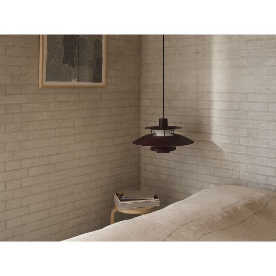 PH 5 300 Hängelampe, monochrom rot, 30 cm - Louis Poulsen - Wohnzimmer - Metall