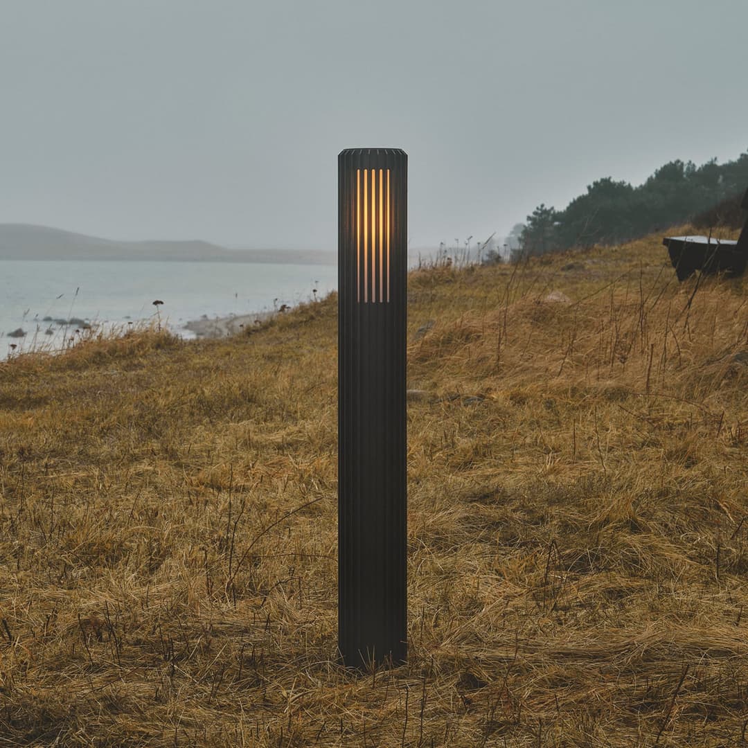 Aludra 95 Gartenleuchte Seaside, schwarz - Nordlux - Aluminium - Einflammig
