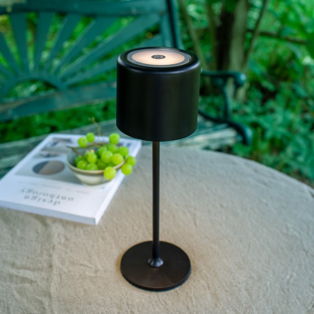 Filo Portable Tischleuchte IP44 Matt Black - Markslöjd - Balkon - Modern - Metall - Mit Schirm