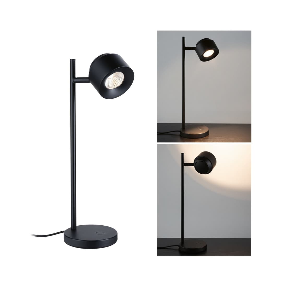 Puric Pane Tischleuchte L 3-step Schwarz - Paulmann Puric Pane I - Wohnzimmer - Modern - Metall - Einflammig