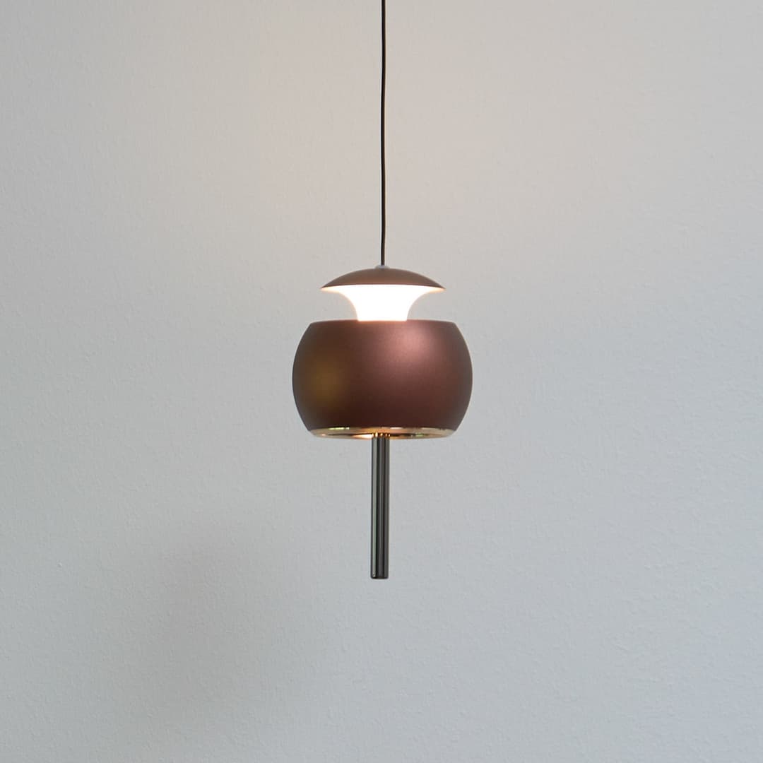 Parachute Pendelleuchte Coffee - Loom Design - Wohnzimmer - Aluminium - Einflammig