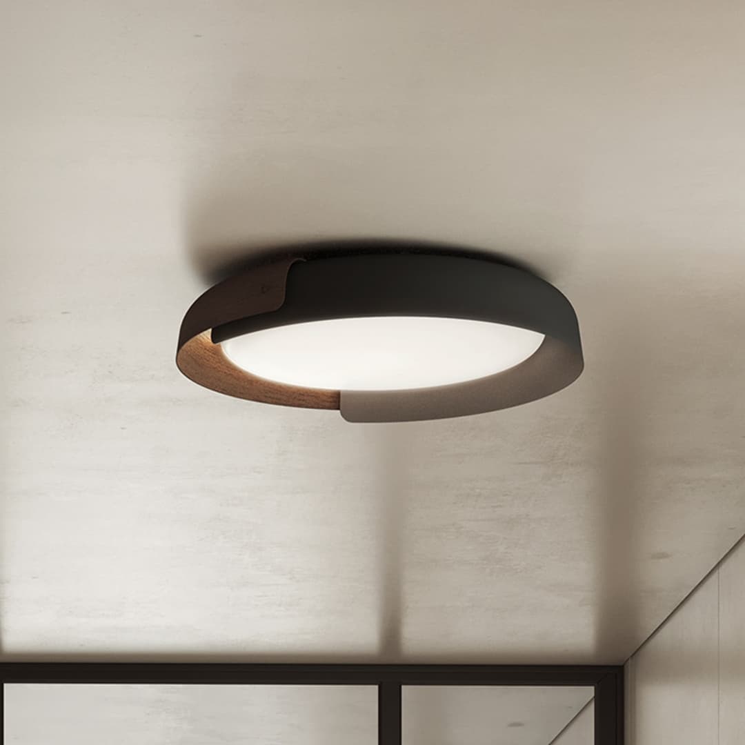 Dala Linear Pendelleuchte 2700K Dark Grey/Wood - KDLN - Wohnzimmer - Design - Metall - Rund