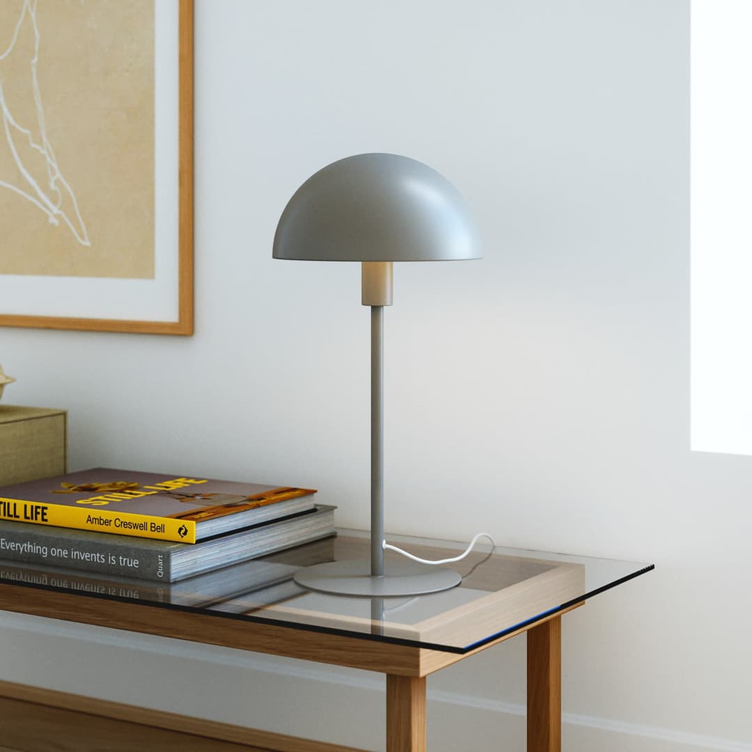 Ellen 20 Tischleuchte Light Brown - Nordlux - Wohnzimmer - Skandinavisch - Metall - Mit Schirm