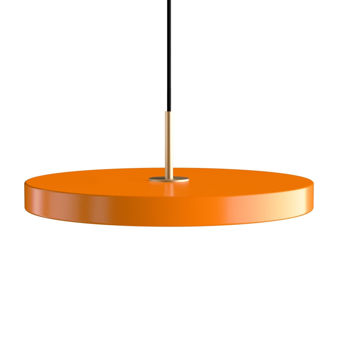 Asteria Medium LED-Hängelampe orange/messing Ø 43 cm - UMAGE - Wohnzimmer - Design - Metall - Einflammig