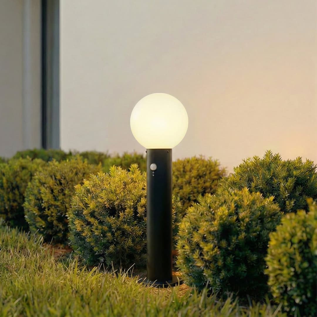 Dangan Sockelleuchte, 60 cm, Sensor, weiß, Glas - Lindby - Terrasse - Modern - Einflammig