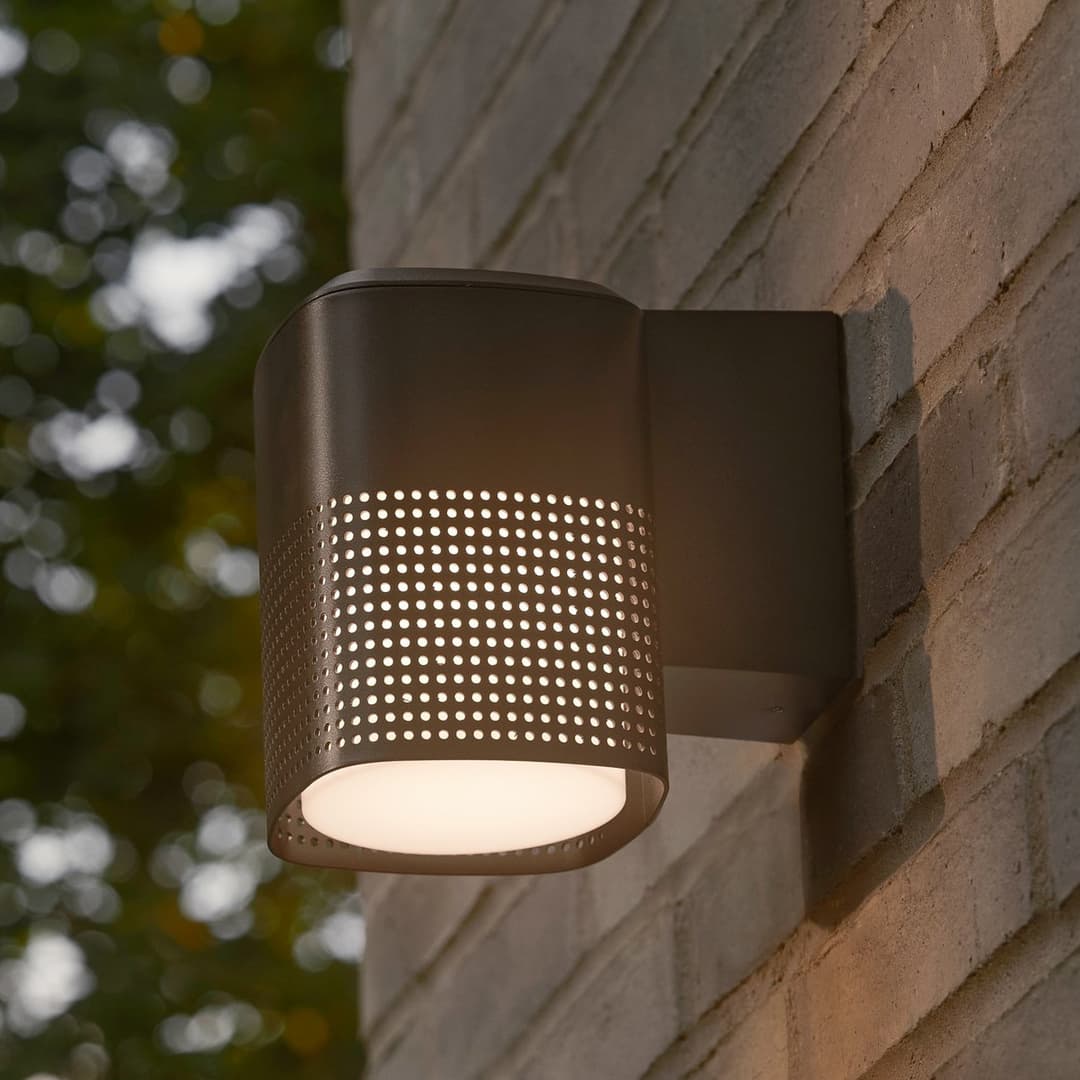 Sidara Seaside Außenwandlampe, schwarz, IP54, E27 - Nordlux - Balkon - Modern - Aluminium - Einflammig