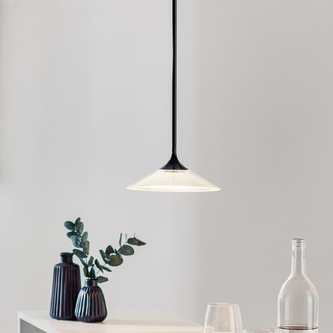 Orsa LED 21 Pendelleuchte Black - Artemide Orsa 21 - Wohnzimmer - Design - Kunststoff - Einflammig