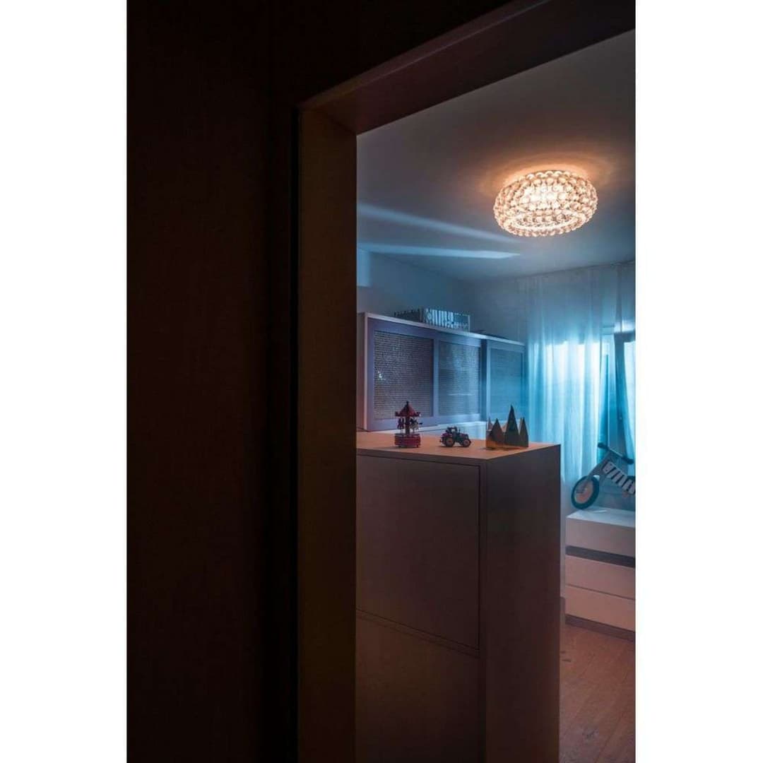 Caboche Plus LED-Deckenlampe, transparent, 20 cm - Foscarini - Kunststoff