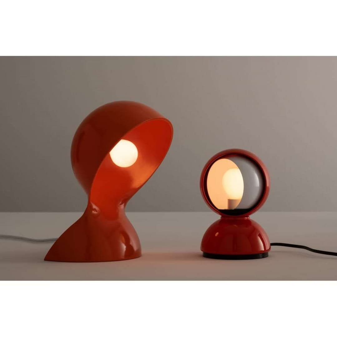 Dalù Tischleuchte, orange, Höhe 26 cm, E14 - Artemide - Wohnzimmer - Design - Kunststoff - Einflammig