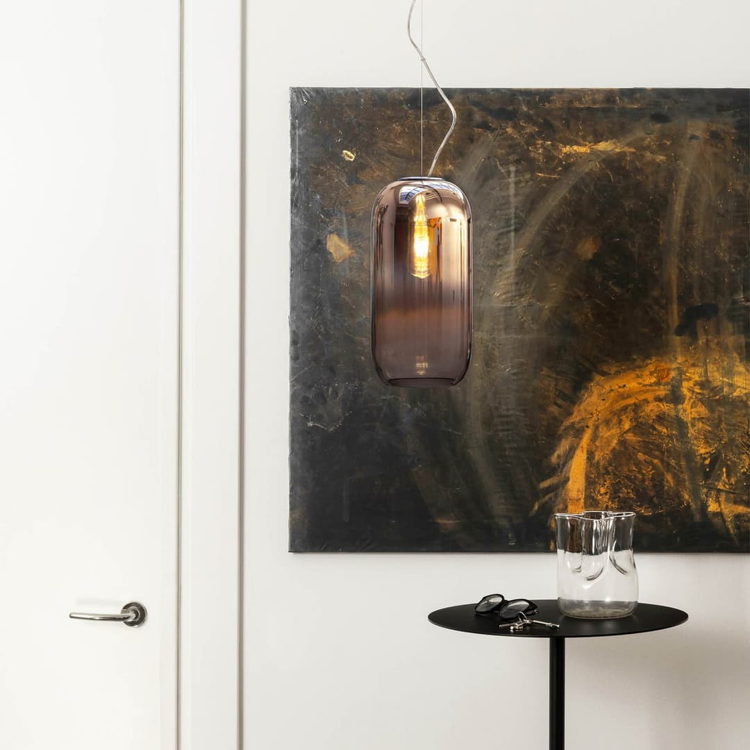 Gople Pendelleuchte Bronze/Black - Artemide - Wohnzimmer - Design - Glas - Einflammig