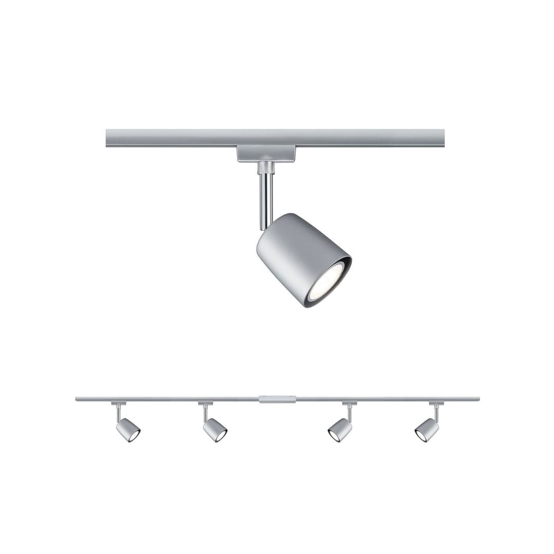 Cover 4 Deckenleuchte Urail-set Chrom - Paulmann - Arbeitszimmer / Büro - Modern - Metall - Mehrflammig