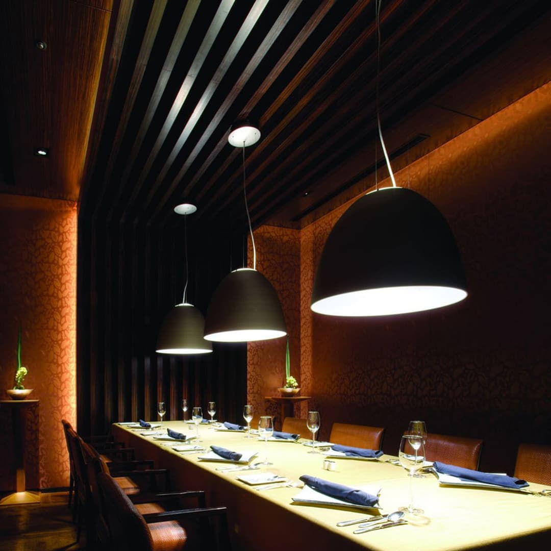 Nur Mini LED S Pendelleuchte Anthrazit - Artemide - Wohnzimmer - Design - Metall - Einflammig