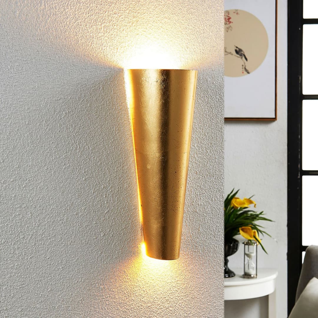 Conan Wandleuchte Gold - Lindby - Wohnzimmer - Modern - Metall - Mehrflammig