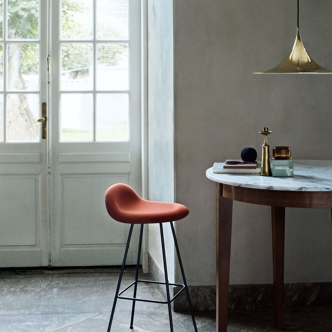 Semi Pendelleuchte Ø60 Messing - GUBI - Wohnzimmer - Design - Metall - Einflammig