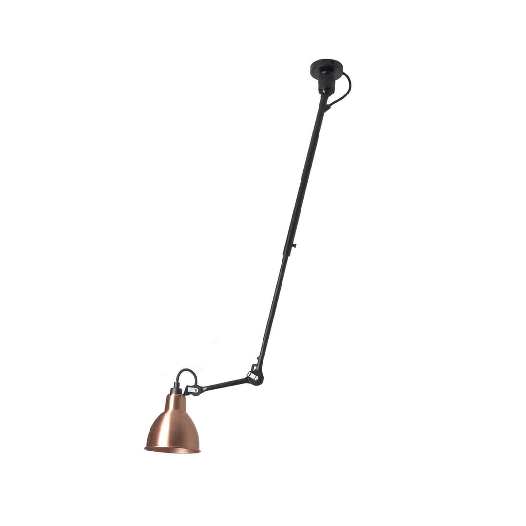Lampe Gras 302 Deckenleuchte, schwarz/kupfer - DCW - Wohnzimmer - Metall