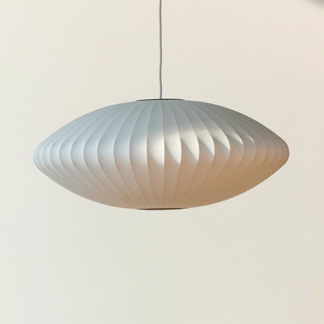 Nelson Saucer Bubble S Hängeleuchte, Ø 44,5 cm, weiß - HAY - Wohnzimmer - Design - Kunststoff - Einflammig