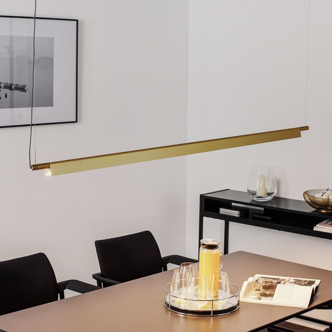 Compendium Pendelleuchte 2700K Brass - Luceplan - Wohnzimmer - Design - Metall - Einflammig