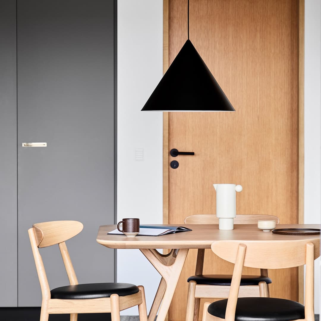 Benjamin Pendelleuchte Ø30 Matt Black - Frandsen - Wohnzimmer - Design - Metall - Einflammig