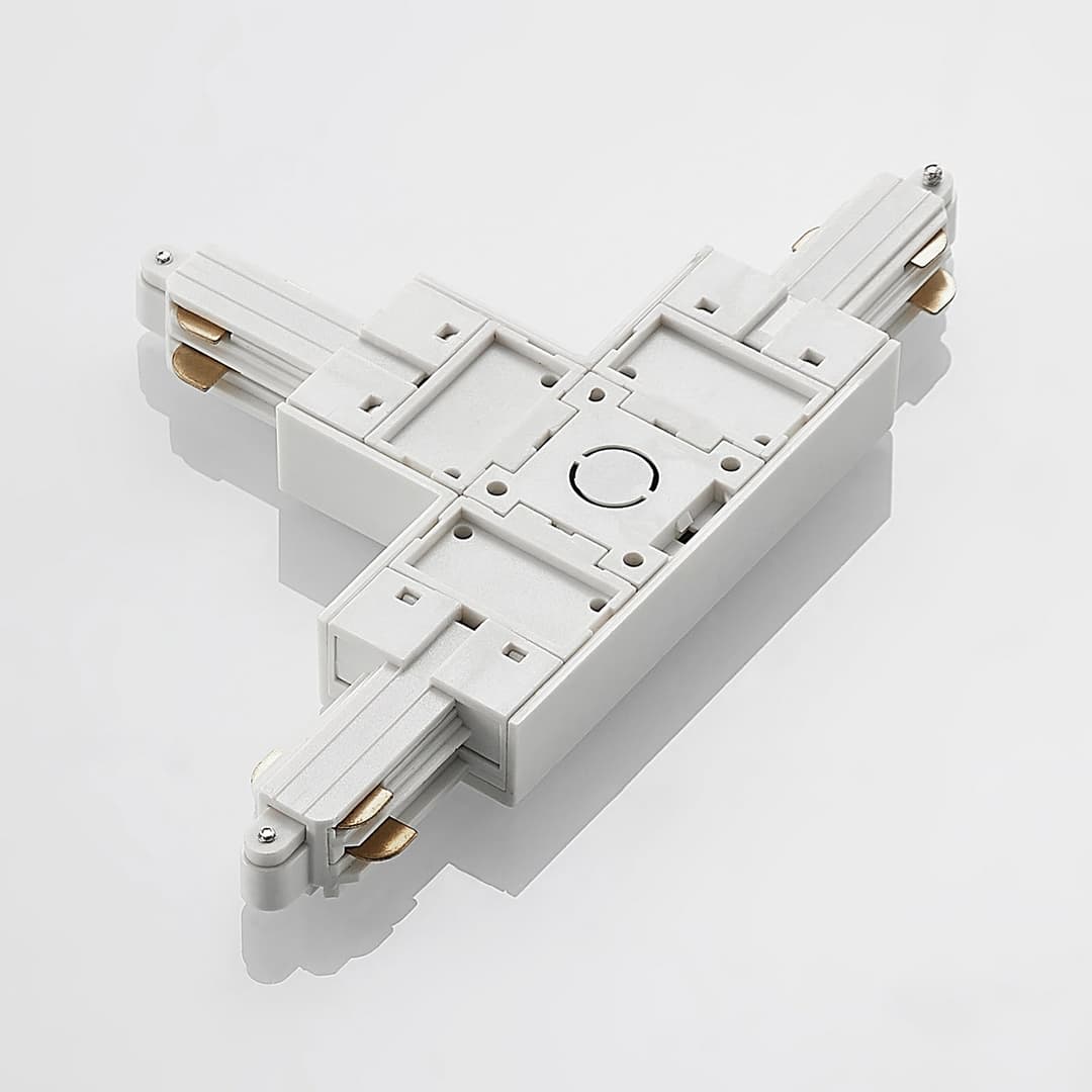 Linaro Track T-Connector Weiß - Lindby - Kunststoff