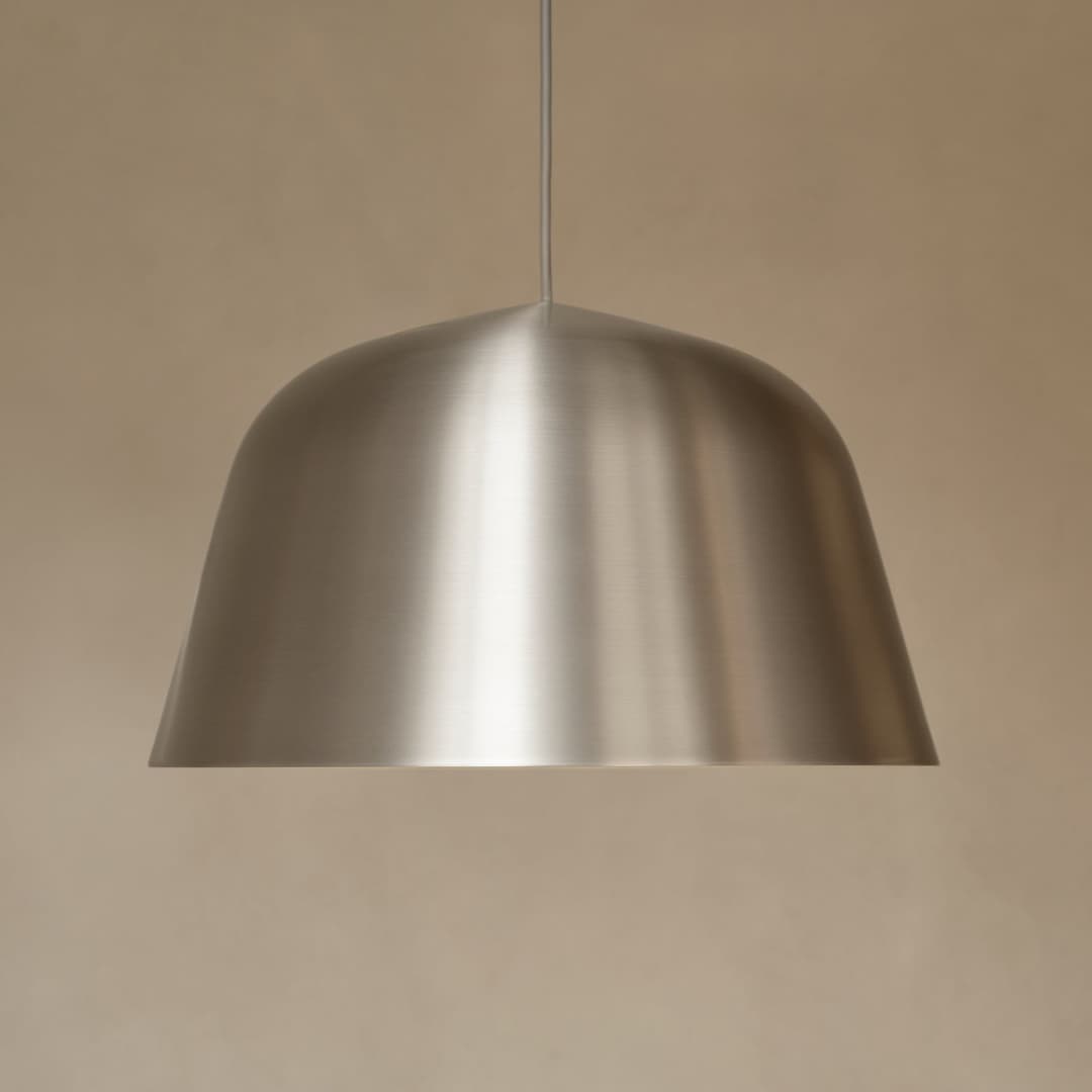 Ambit Pendelleuchte grau Ø 40 cm Aluminium E27 - Muuto - Wohnzimmer - Design - Einflammig